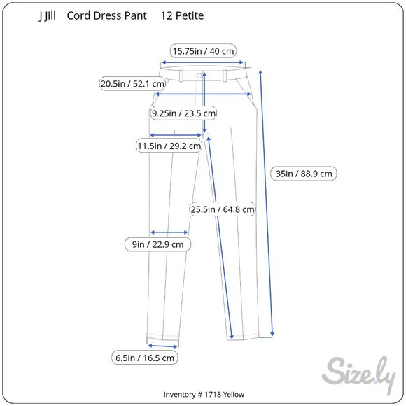 J Jill Woman’s 12 PET Brown Corduroy Pants Side Zip Button Ankle Casual Straight - Picture 3 of 10